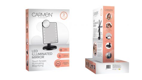 carmen led illuminated mirror product packaging